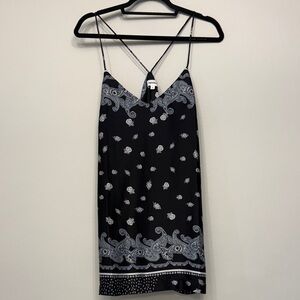 Superdown Black and White Backless Dress